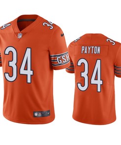 Chicago Bears Walter Payton Orange Vapor Limited Jersey - Robokeg
