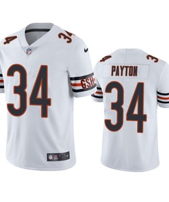Chicago Bears Walter Payton White Vapor Limited Jersey - Robokeg