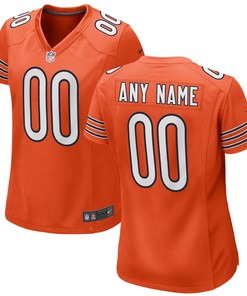 Chicago Bears Womens Alternate Custom Game Jersey Orange Custom Jerseys Nfl - Robokeg