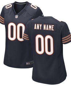 Chicago Bears Womens Custom Game Jersey Navy Custom Jerseys Nfl - Robokeg