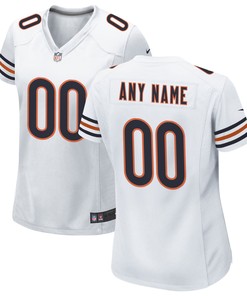 Chicago Bears Womens Custom Game Jersey - White Custom Jerseys Nfl - Robokeg