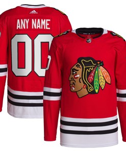Chicago Blackhawks Adidas Home Primegreen Authentic Pro Custom Jersey Red Custom Jerseys Nhl - Robokeg