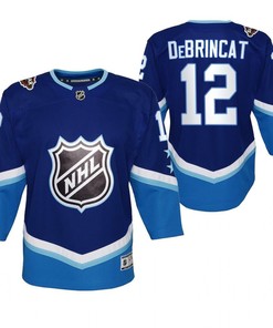 Chicago Blackhawks Alex DeBrincat 12 Blue 2022 All-Star Western Jersey Youth - Robokeg