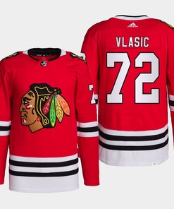 Chicago Blackhawks Alex Vlasic 72 Red Home Primegreen Jersey 2022-23 - Robokeg