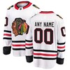 Chicago Blackhawks Fanatics Branded Away Breakaway Custom Jersey - White Custom Jerseys Nhl - Robokeg