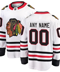 Chicago Blackhawks Fanatics Branded Away Breakaway Custom Jersey White Custom Jerseys Nhl - Robokeg
