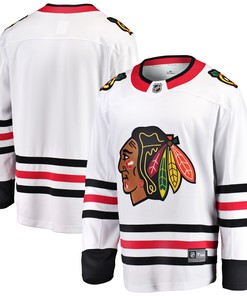 Chicago Blackhawks Fanatics Branded Breakaway Away Jersey White Nhl - Robokeg
