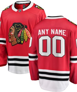 Chicago Blackhawks Fanatics Branded Home Breakaway Custom Jersey Red Custom Jerseys Nhl - Robokeg