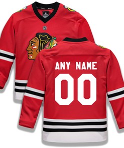 Chicago Blackhawks Fanatics Branded Home Replica Custom Jersey - Red Custom Jerseys Nhl - Robokeg
