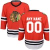 Chicago Blackhawks Replica Custom Jersey - Red Custom Jerseys Nhl - Robokeg