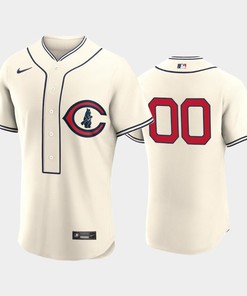 Chicago Cubs 2022-23 Field of Dreams Cream 00 Custom Jersey - Robokeg