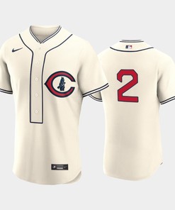 Chicago Cubs 2022-23 Field of Dreams Cream 2 Nico Hoerner Jersey - Robokeg