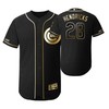 Chicago Cubs #28 Kyle Hendricks Mlb 2019 Golden Brandedition Black Jersey Gift For Cubs Fans - Robokeg