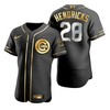 Chicago Cubs #28 Kyle Hendricks Mlb Golden Brandedition Black Jersey Gift For Cubs Fans - Robokeg