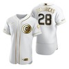 Chicago Cubs #28 Kyle Hendricks Mlb Golden Brandedition White Jersey Gift For Cubs Fans - Robokeg