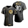 Chicago Cubs #30 Alec Mills Mlb Golden Brandedition Black Jersey Gift For Cubs Fans - Robokeg