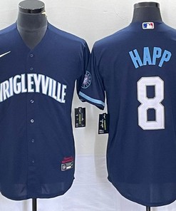 Chicago Cubs #8 Ian Happ Jersey - Robokeg