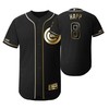 Chicago Cubs #8 Ian Happ Mlb 2019 Golden Brandedition Black Jersey Gift For Cubs Fans - Robokeg