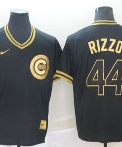 Chicago Cubs Anthony Rizzo #44 2020 Mlb Black Jersey - Robokeg