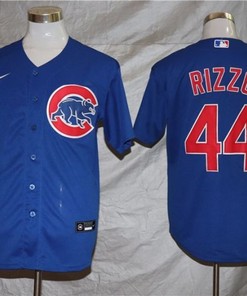 Chicago Cubs Anthony Rizzo #44 2020 Mlb Navy Blue Jersey - Robokeg