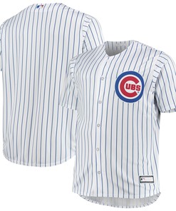 Chicago Cubs Big & Tall Home Replica Team Jersey - White/royal Mlb - Robokeg