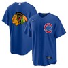 Chicago Cubs Blackhawks Royal Cool Base Stitched Baseball Jersey - Robokeg