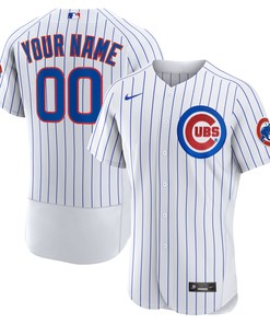 Chicago Cubs Home Authentic Custom Jersey White Custom Jerseys Mlb Ver 1 - Robokeg