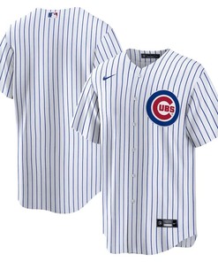 Chicago Cubs Home Blank Men Jersey - White - Robokeg