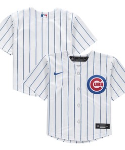 Chicago Cubs Infant Home Replica Team Jersey - White Mlb Ver 1 - Robokeg
