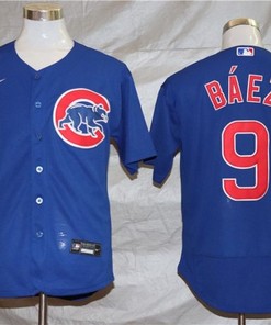 Chicago Cubs Javier Baez #9 2020 Mlb Blue Jersey - Robokeg