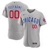 Chicago Cubs Road Authentic Custom Jersey - Gray Custom Jerseys Mlb - Robokeg