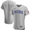 Chicago Cubs Road Authentic Team Jersey - Gray Mlb - Robokeg