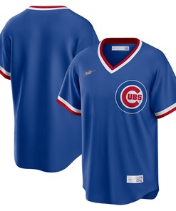 Chicago Cubs Road Cooperstown Collection Team Jersey Royal Mlb - Robokeg