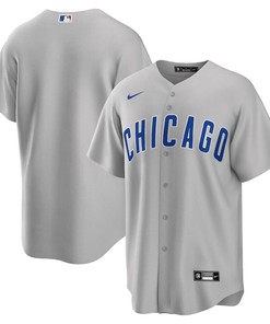 Chicago Cubs Road Team Men Jersey - Gray - Robokeg