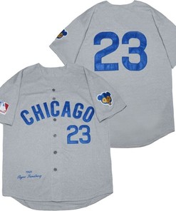 Chicago Cubs Ryne Sandberg #23 2020 Mlb Grey Jersey - Robokeg