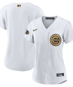 Chicago Cubs Womens 2022 Mlb All-star Game Replica Blank Jersey - White Mlb - Robokeg