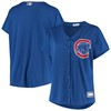 Chicago Cubs Womens Plus Size Sanitized Replica Team Jersey Royal Mlb - Robokeg