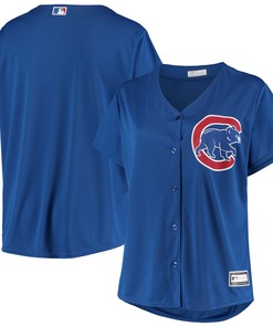 Chicago Cubs Womens Plus Size Sanitized Replica Team Jersey - Royal Mlb - Robokeg