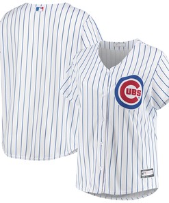 Chicago Cubs Womens Plus Size Sanitized Replica Team Jersey White Mlb - Robokeg