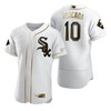 Chicago White Sox #10 Yoan Moncada Mlb Golden Brandedition White Jersey Gift For White Sox Fans - Robokeg