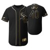 Chicago White Sox #40 Reynaldo Lopez Mlb 2019 Golden Brandedition Black Jersey Gift For White Sox Fans - Robokeg