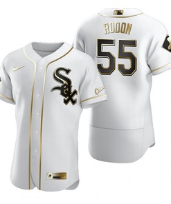 Chicago White Sox #55 Carlos Rodon Mlb Golden Brandedition White Jersey Gift For White Sox Fans - Robokeg