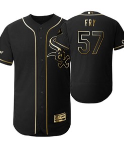 Chicago White Sox #57 Jace Fry Mlb 2019 Golden Brandedition Black Jersey Gift For White Sox Fans - Robokeg