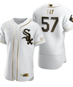 Chicago White Sox #57 Jace Fry Mlb Golden Brandedition White Jersey Gift For White Sox Fans - Robokeg