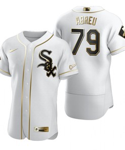 Chicago White Sox #79 Jose Abreu Mlb Golden Brandedition White Jersey Gift For White Sox Fans - Robokeg