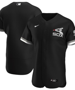 Chicago White Sox Alternate Authentic Team Jersey - Black Mlb - Robokeg