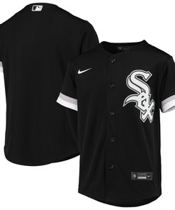 Chicago White Sox Alternate Replica Team Jersey - Black Mlb - Robokeg