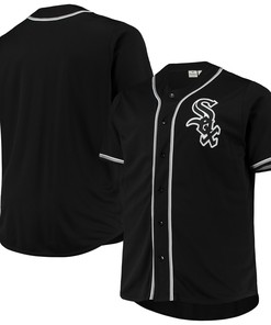 Chicago White Sox Big & Tall Pop Fashion Jersey - Black/gray Mlb Ver 1 - Robokeg