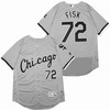 Chicago White Sox Carlton Fisk #72 2020 Mlb Silver Jersey - Robokeg