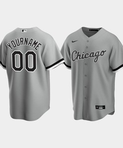 Chicago White Sox Custom Men's Gray Alternate Jersey - Robokeg